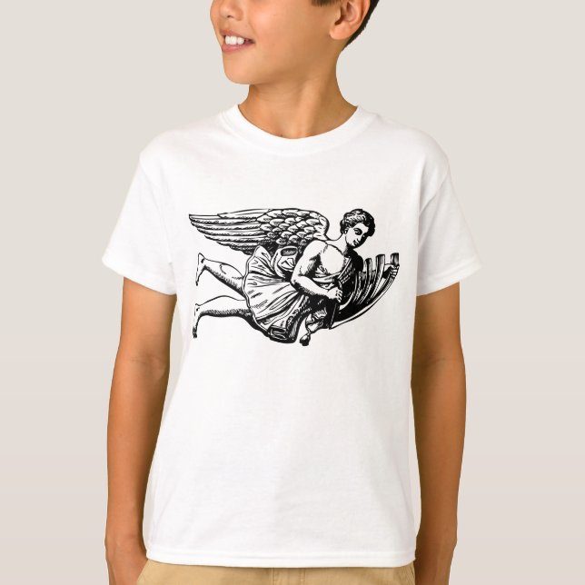 Camiseta Ángel musical volador (Anverso)