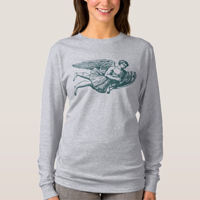 Camiseta Ángel musical volador (Anverso)