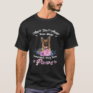Camiseta Angel no siempre tiene pastores alemanes