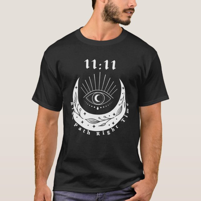 Camiseta Angel Number 1111 Right Path Roght Time The Eye Mo (Anverso)