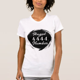 Camiseta Ángel número "4444" Bella+Canvas Forma delgada de 