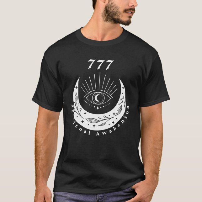 Camiseta Ángel Número 777 Despertar Espiritual La Luna De O (Anverso)