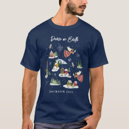 Camiseta Angel Peace on Earth Navidades