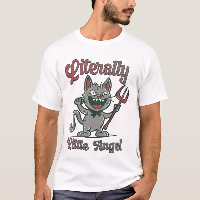 Camiseta Ángel pequeño literalmente (Anverso)