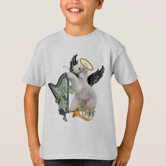 Camiseta Ángel perfecto de Bedlington Terrier (Anverso)