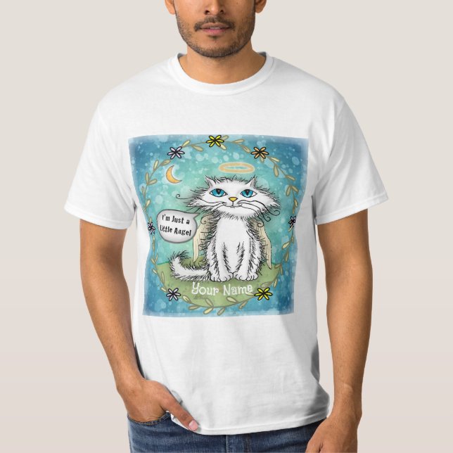 Camiseta Angel  Scraggles Gato  (Anverso)