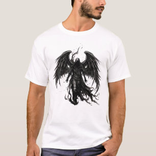 Camiseta Ángel Segador Oscuro con Ropa con Capucha