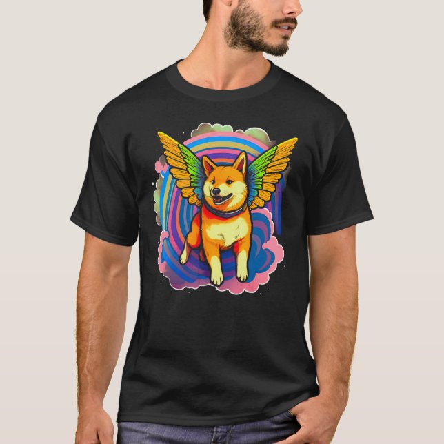 Camiseta Angel Shiba Inu Dog (Anverso)