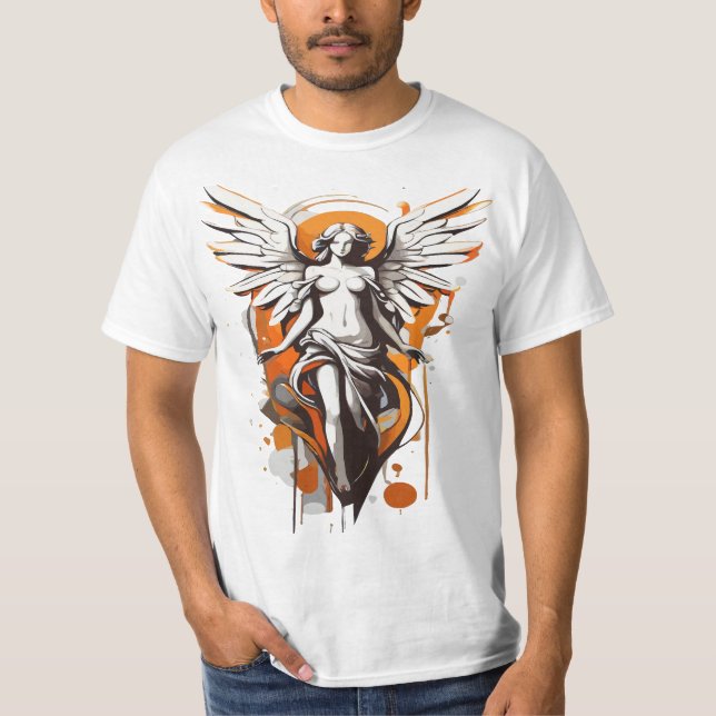 Camiseta angel shirt creative modern (Anverso)