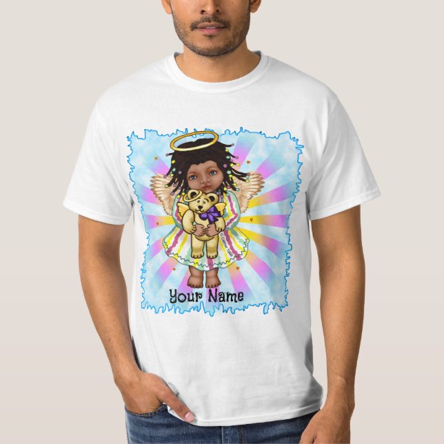 Camiseta Ángel sosteniendo oso (Anverso)