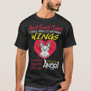 Camiseta Ángel Terrier escocés sin alas Mascotas