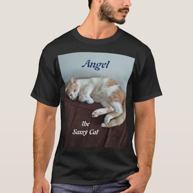 Camiseta Angel the Sassy Cat (Anverso)