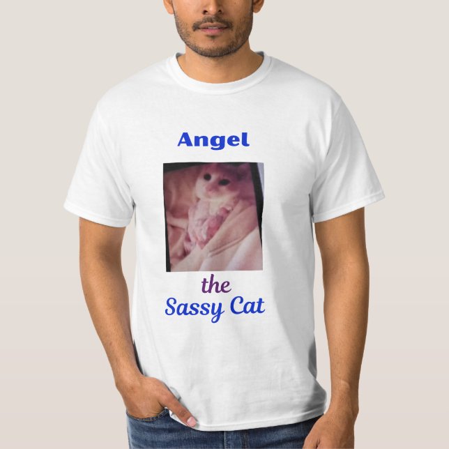 Camiseta Angel the Sassy Cat T-shirt (Anverso)