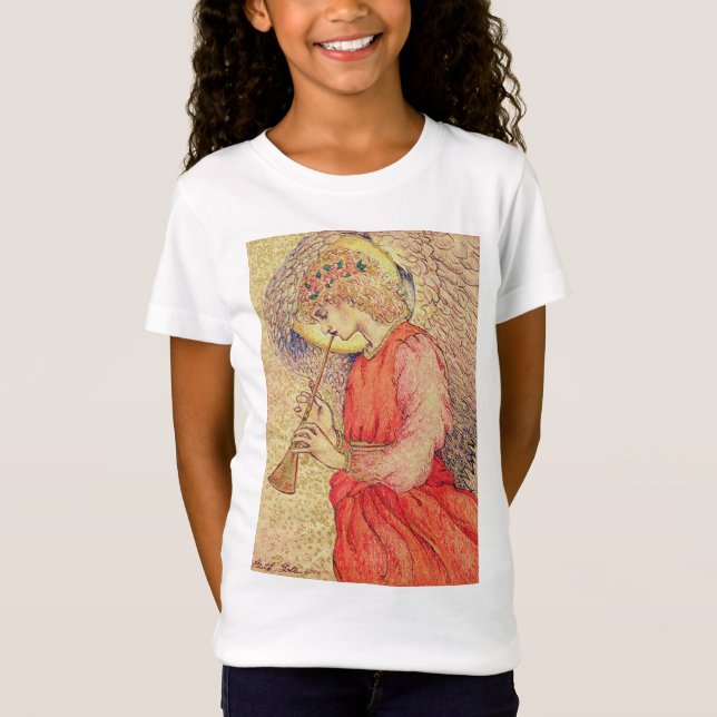 Camiseta Ángel tocando una flauta dulce (Anverso)