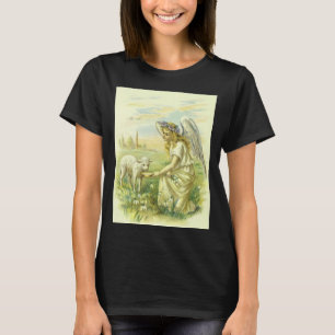 Camiseta Ángel victoriano religioso de Pascua vintage con c