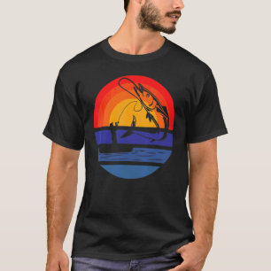 Camiseta Angel Vintage Pescador Pescador Retro Fishi