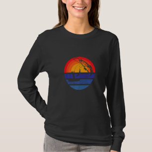 Camiseta Angel Vintage Pescador Pescador Retro Fishi