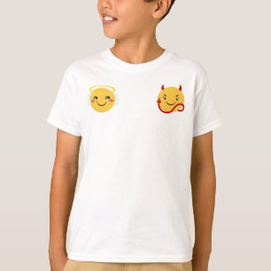 Camiseta Ángel vs Emoji Diablo PErsonalize