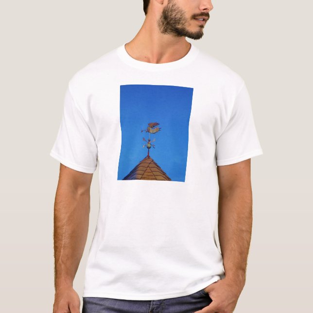 Camiseta Ángel Weather Vane Bright Blue Sky (Anverso)