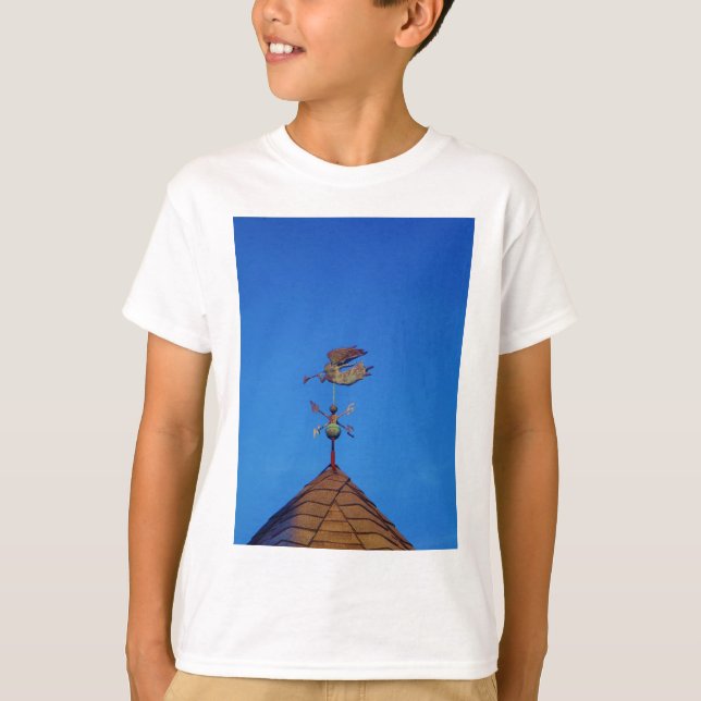 Camiseta Ángel Weather Vane Bright Blue Sky (Anverso)