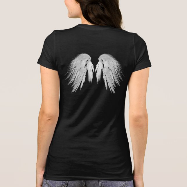 Camiseta ANGEL WINGS Black (Reverso)
