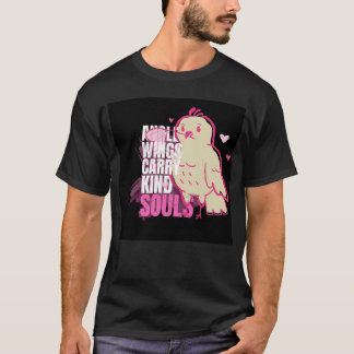 Camiseta Angel Wings Carry Kind Soul Bird con Heart Bran f