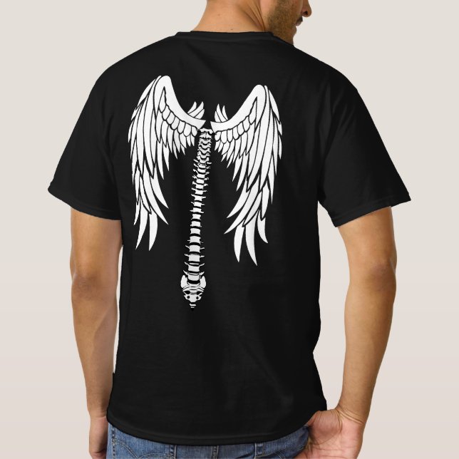CAMISETA ANGEL WINGS DEVUELVE LA CELEBRACIÓN DE GRADUADO DE (Reverso)