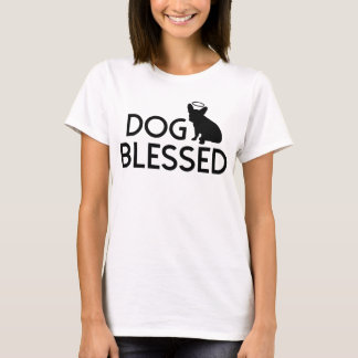 Camiseta Angel Womens Tee, el Bulldog francés "Bendito perr