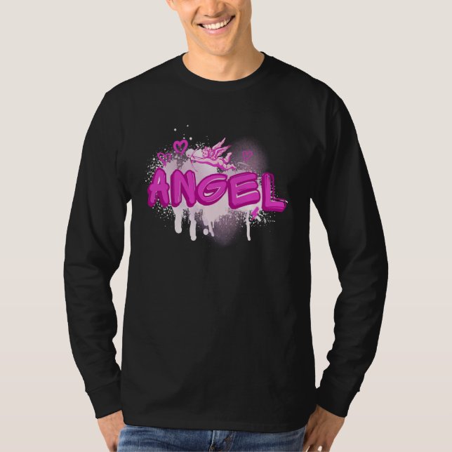 Camiseta Angel y2k Aesthetic 2000s Millennial Nostalgia Pin (Anverso)