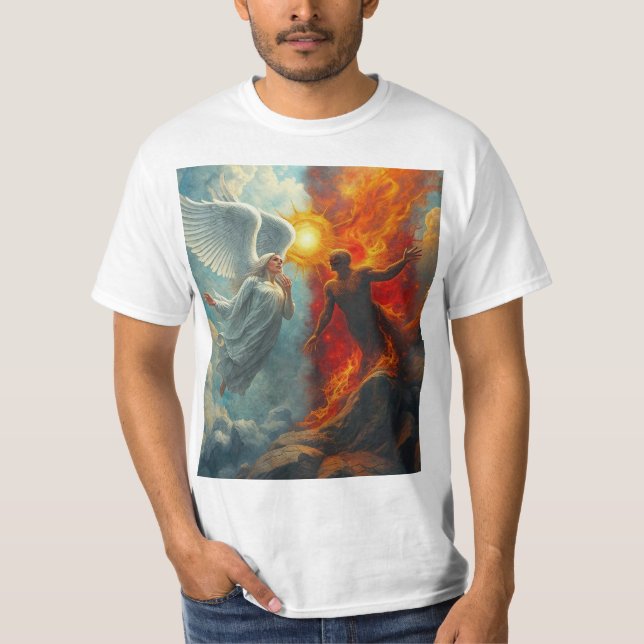 CAMISETA ÁNGEL Y DIABLO (Anverso)