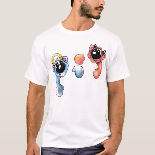 Camiseta Ángel y diablo, caña de pescar and Devil