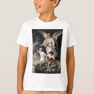 Camiseta Ángel y niños, pintura de The Guardian del vinta