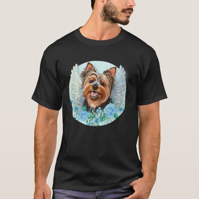 Camiseta Angel Yorkie with WIngs Yorkshire Terrier Dog Memo (Anverso)