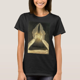 Camiseta Ángeles antiguos flotando sobre Jesucristo