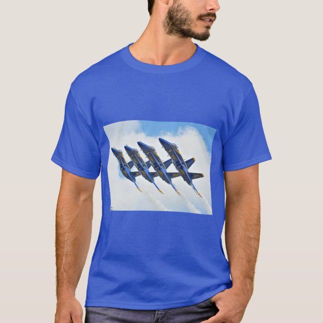 Camiseta Ángeles azules (Anverso)