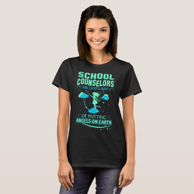 Camiseta Ángeles de dioses de los consejeros de la escuela (Anverso completo)