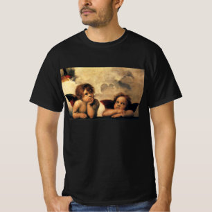 Camiseta Ángeles de la Madonna Sixtina por Rafael Sanzio