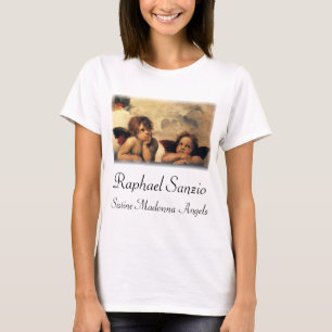Camiseta Ángeles de la Madonna Sixtina por Rafael Sanzio