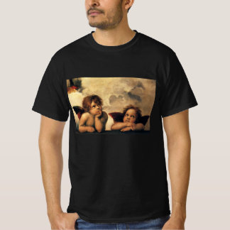 Camiseta Ángeles de la Madonna Sixtina por Raphael Sanzio