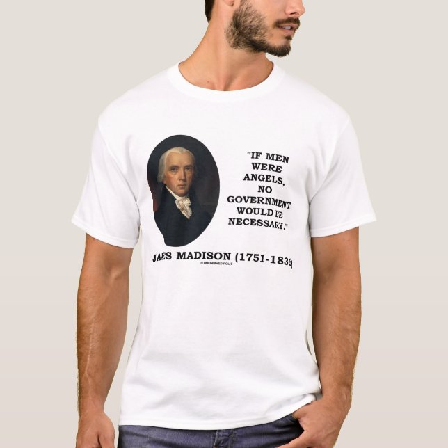 Camiseta Ángeles de los hombres de James Madison ningún (Anverso)