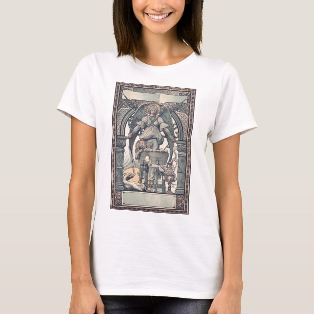 Camiseta Ángeles guardianes con Jesús (Anverso)