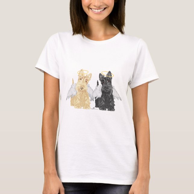 Camiseta Ángeles Scottish Terrier (Anverso)