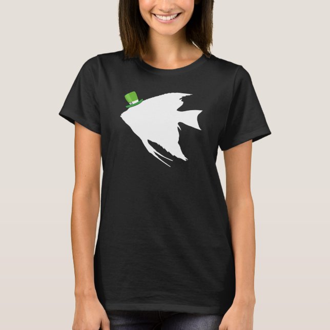Camiseta Angelfish Leprechaun Irish St Patrick Day (Anverso)