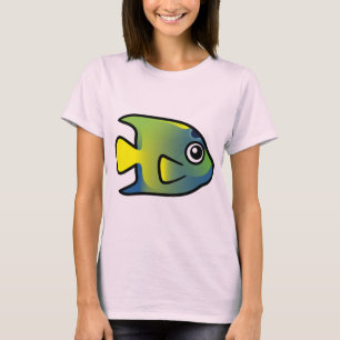 Camiseta Angelfish lindo de la reina