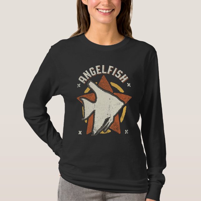 Camiseta Angelfish Vintage Retro Classic Animal (Anverso)