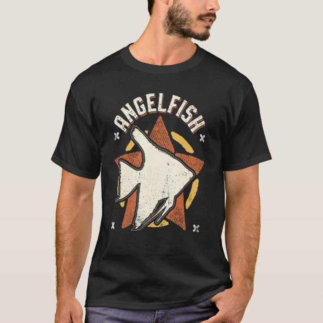 Camiseta Angelfish Vintage Retro Classic Animal (Anverso)