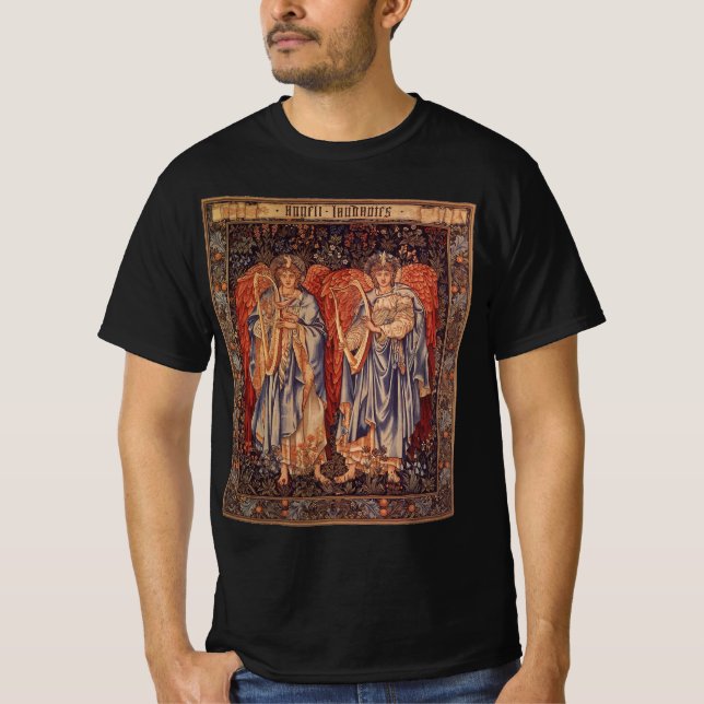 Camiseta Angeli Laudantes de Sir Edward Coley Burne Jones (Anverso)