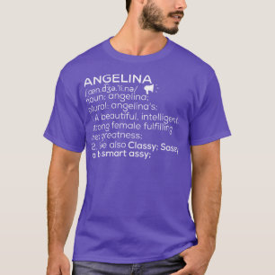 Camiseta Angelina Nombre Angelina Definición Angelina Mujer