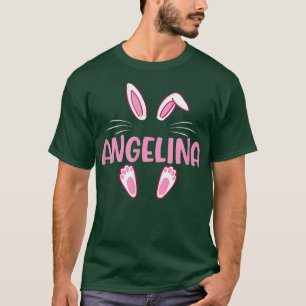 Camiseta ANGELINA Pascua conejita Novedad divertida mujeres