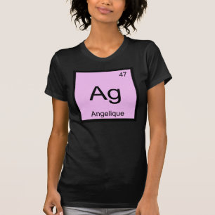 Camiseta Angelique Nombre Química Elemento Tabla Periódica